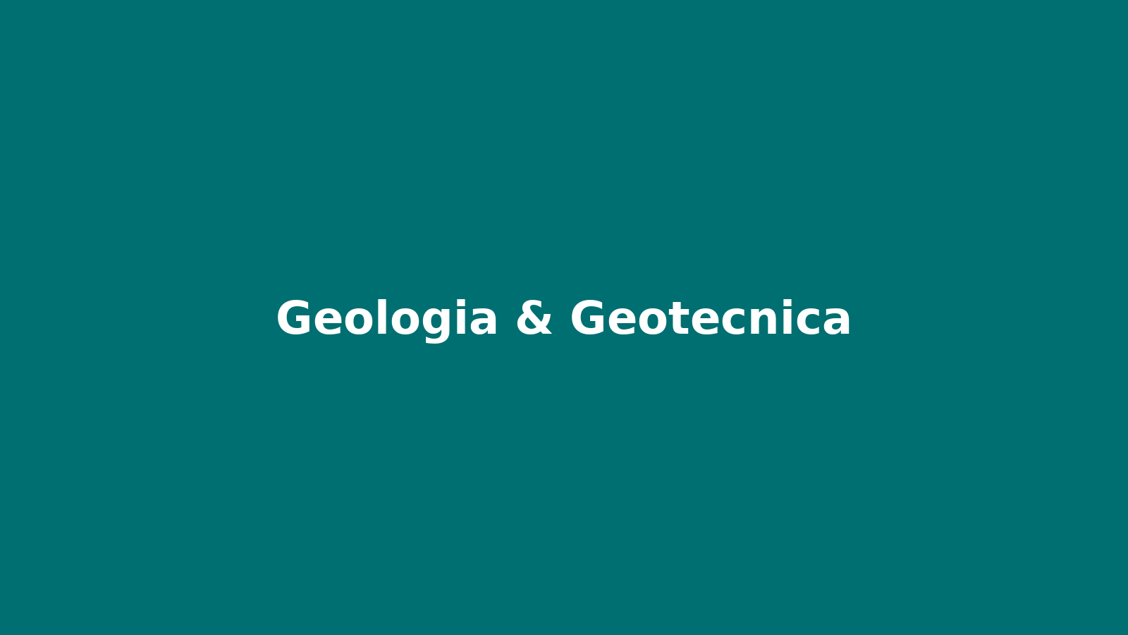 Geologia e geotecnica